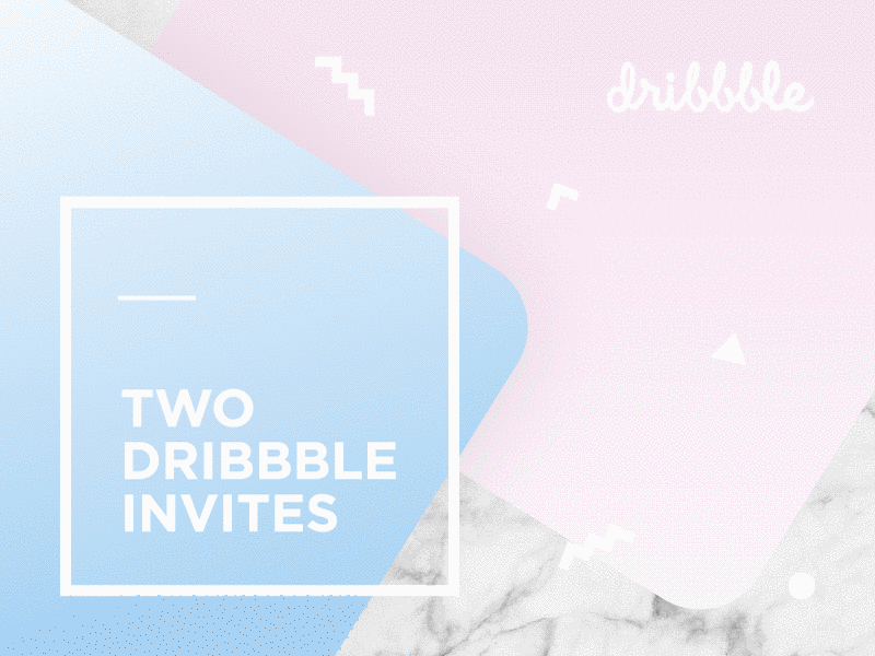🏀 Dribbble Invites Giveaway after effects clean debut draft dribbble giveaway pantone light interaction animation invitation invite ios iphone ui ux design minimal gradient rose marble