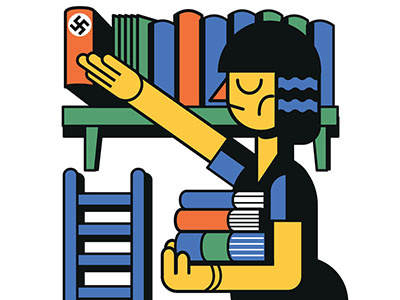 Nazi Biographies book collector nazi shelf