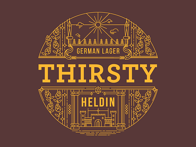 Heldin - Label Design beer brewery heldin illustration label design packaging design vector