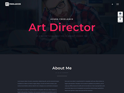 Avada Freelancer WordPress Theme blog design design illustration theme web design website wordpress theme