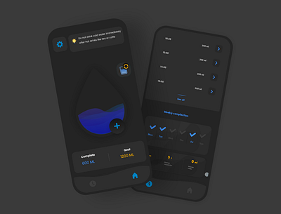 water reminder app design ui uidaily uidesign uidesigner uiux uiux design ux uxdesign