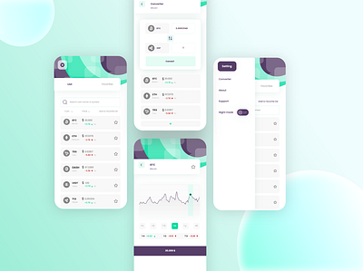 Crypto currency app crypto wallet cryptocurrency ui uidesign uiux uiux design ux wallet wallet app wallet ui