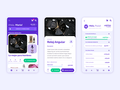 Elenas Seller App v2.0 adobe xd app design system ecommerce app mobile product design react native shopping ui ux