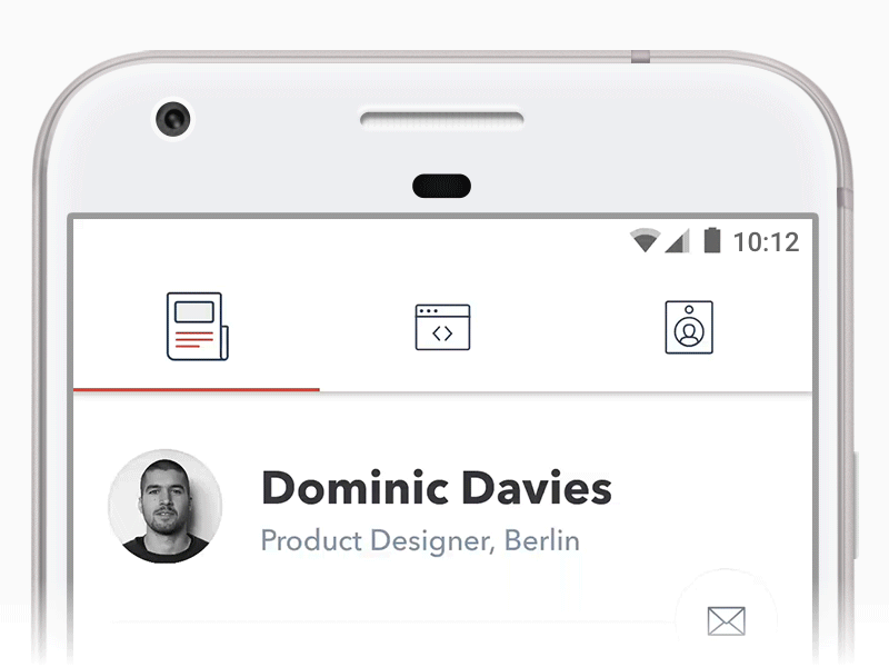Dominic's Playground android icon animation interface animation material design portfolio tab bar