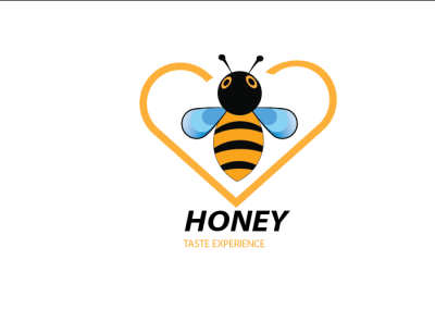 Honey logo Design Concept animal bee brand identity branding comb delivery digital shelf entrepreneur flat groceries honey logo logo design logodesign minimal store supermarket vector