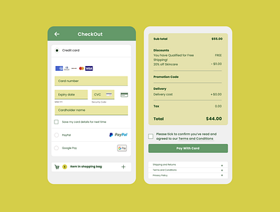 Daily UI #002 Credit Card Checkout design typography ui ux web