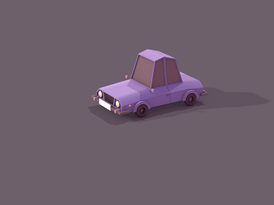 3D Low Poly Car 3d 3d modeling c4d car cinema4d illustrator istanbul low poly lowpoly