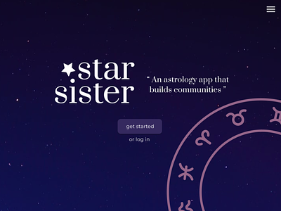 Star Sister Landing Page