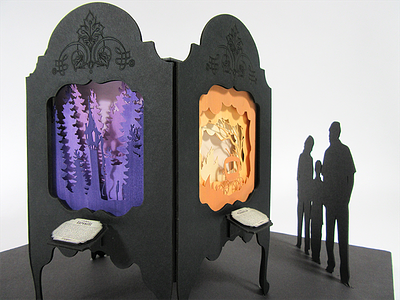 Grimm's Anatomy - Exhibit cut paper environmental exhibit exhibition grimm model museum paper sculpture