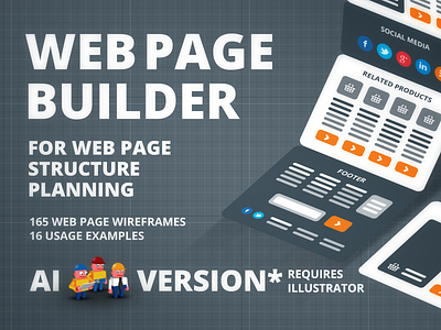 Web Page Builder cards deliverables page builder prototyping structure ui ux ux design web page wireframes wireframing