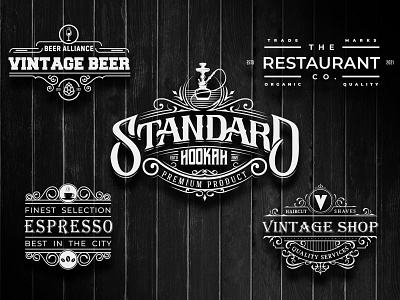 VINTAGE SET 1 alcohol logo art beer logo beverage logo design branding brewery logo creative logo design graphic design illustration logo new trending logo premium logo professional logo retro vintage logo standard logo typography vector vintage logo vintage restaurant