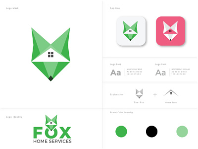 Fox Logo Design art branding design fox logo graphic design illustration logo minimal logo minimalistic logo design real estate logo typography vector