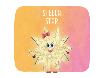 Stella Star character design childrens app illustration