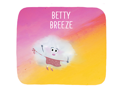 Mrs. Breeze character design illustration kids app weather