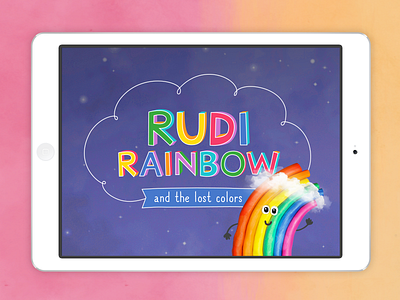 The Rudi Rainbow App app character design illustration kids weather
