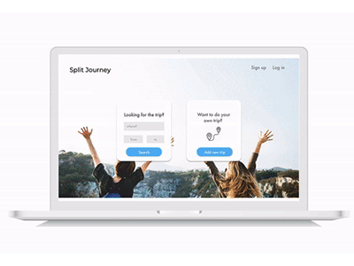 Split Journey web travel travel app trip planner ui ux design web web platform