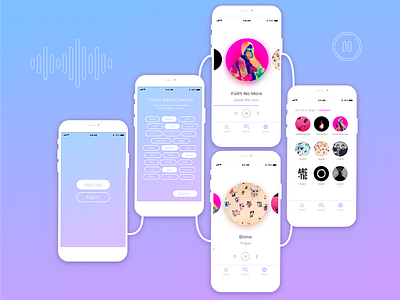 Music App Design 2 100 days ui challenge adobe xd design graphic design icons music app music player ui ui ui ux design
