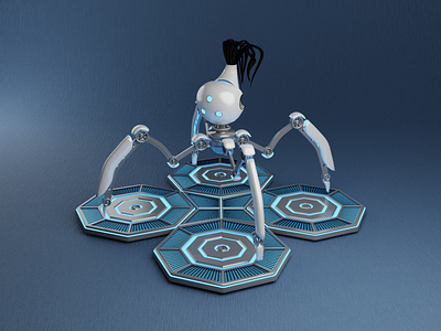 M-DG-BOT 1.0 3d 3d charachter 3d charcter animal blender character monster nft opensea rarible robot spider