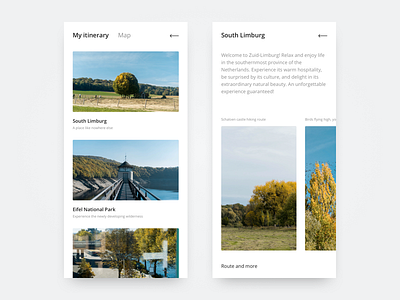 Itinerary List explore itinerary list mobile mobile app