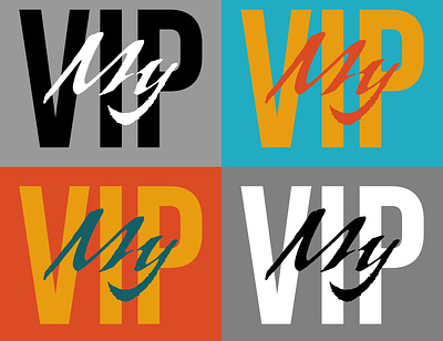 " My VIP " Logo Concept branding colors concept design graphic design idea logo logo concept logo design mhich mhichlogos mohamed hicham my vip
