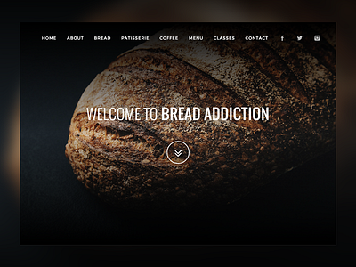 Bread Addiction brand bread addiction design front end front end identity layout ui web website