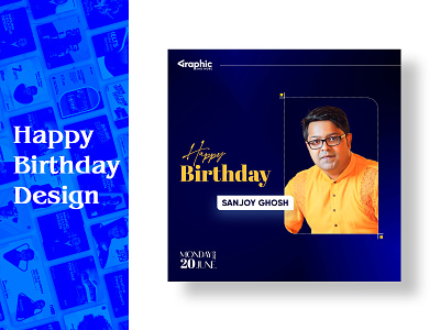 Happy Birthday Design bd designer birthday branding creative design design facebook banner design fazle rabbi fazle rabbi sarkar graphic design happy birthday design social media post banner design.