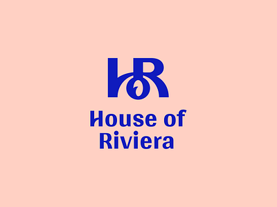 House of Riviera monogram branding design icon logo minimal modern monogram vector