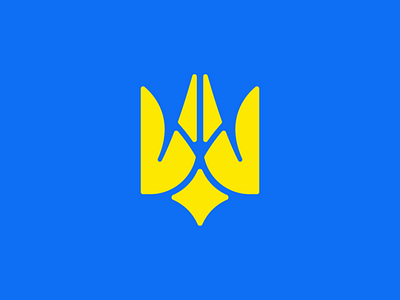 Pray for Ua branding design falkon icon logo minimal nowar pray star treedent ukraine vector