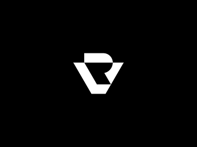 V+R monogramm abstrakt branding design free graphic design icon it logo minimal modern monogramm negative space rv vector vr
