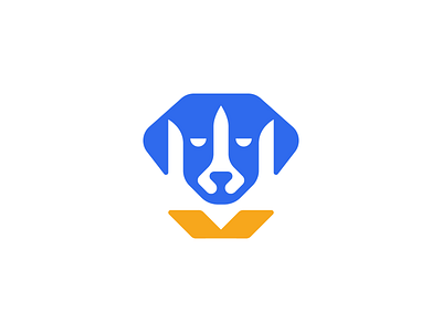 Ukrainian dog Patron branding design dog free logo minimal nowar trident ukraine vector