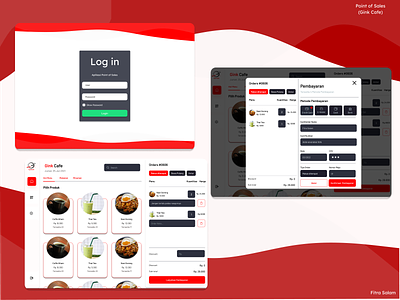Point of Sales (Gink Cafe) design point of sales pos ui ux
