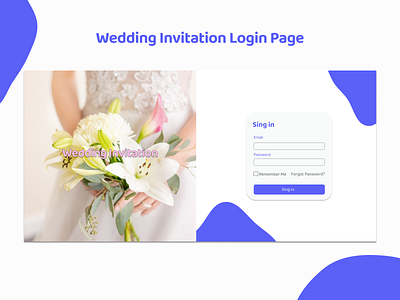 Login Page (Wedding Invitation)