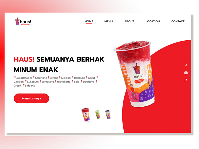 Haus! UI Design branding design drink haus indonesia ui ux