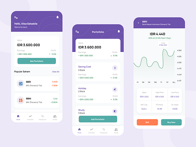 Finance - Mobile App clean ui finance invest investing minimalist mobile mobile app design mobile design mobile ui ui ui design uidesign uiux ux