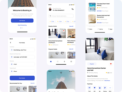 Hotel Booking App - Mobile App booking clean design clean ui clean ui design hotel app hotel booking minimalist mobile app design travel ui ui ux ui design uidesign uiux user interface design userinterface ux ux design uxdesign uxui