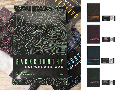 Backcountry snowboard wax brand brand design branding consumer packaged goods cpg design graphic design layout design logo outdoors packaging package design packaging packaging design snowboard packaging