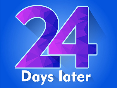 24 countdown design minimal vector