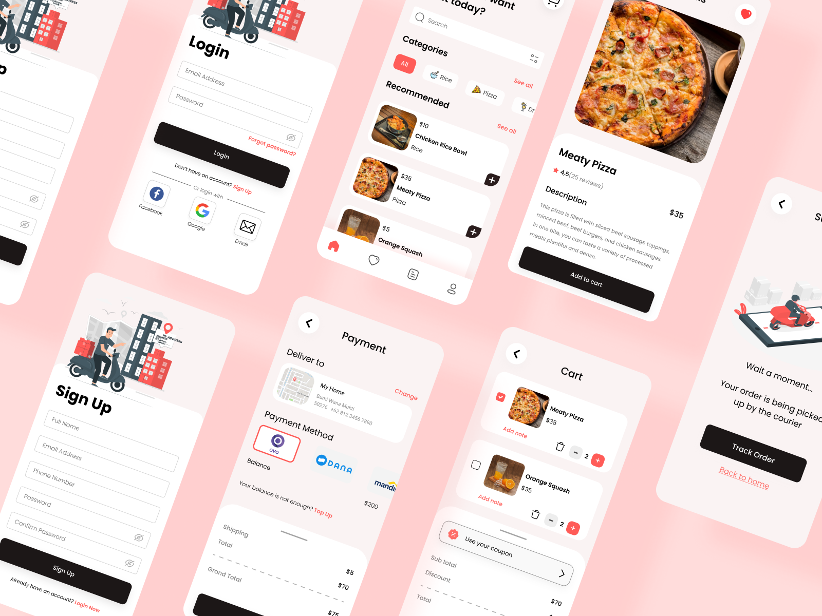 Food Delivery App by Ricky Nugroho on Dribbble