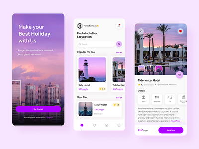 Hotel Book Mobile App app branding design graphic design ui user ux