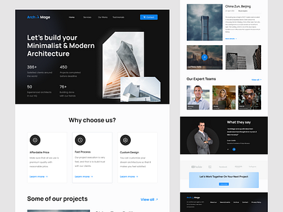 Architect Agency Landing Page