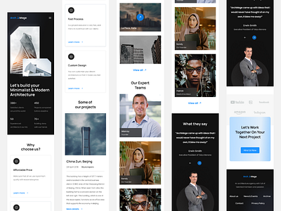 Architect Agency Landing Page Responsive