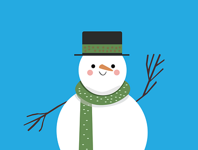 snowman character design graphic design vector