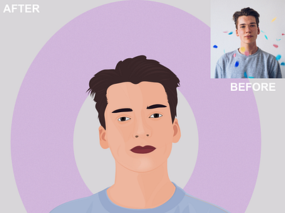 vector potrait cartoon graphic design illustration vector vectorpotrait