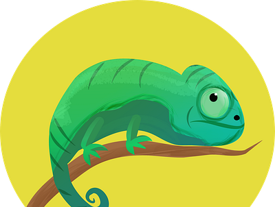 Chameleon design illustration vector