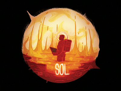 "Sol" The Sun 2dillustration cartoon character characterdesign colorful illustration stylized