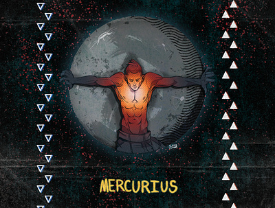 "Mercurius" Mercury 2dillustration cartoon character characterdesign colorful illustration stylized