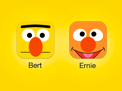 Sesame Street iOS icons 2 app bert ernie icon ios sesame sketch street vector