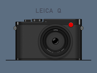Leica Q camera illustration leica q sketch
