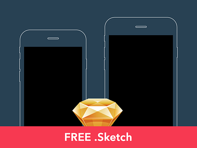 Free: Slate style iPhone 6 / 6+ wireframes [Sketch] 6 iphone plus sketch wireframes