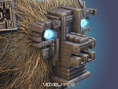 Tribute to Shadow of the Colossus c4d colossus hair shadow voxel